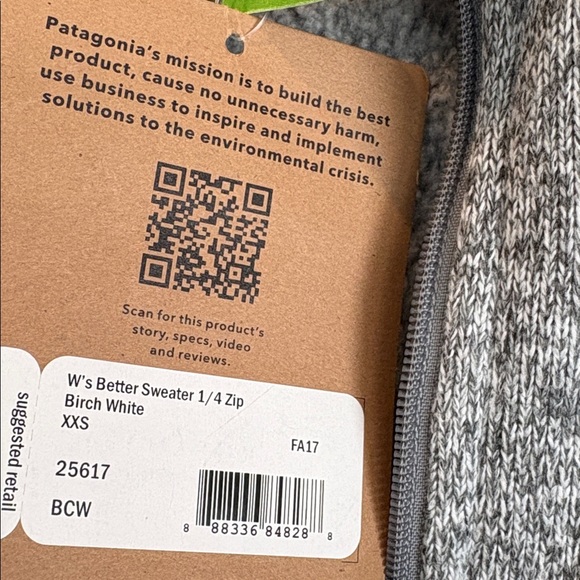 NEW Patagonia Better Sweater Women's Heathered Gray 1/4 Zip - Picture 4 of 4